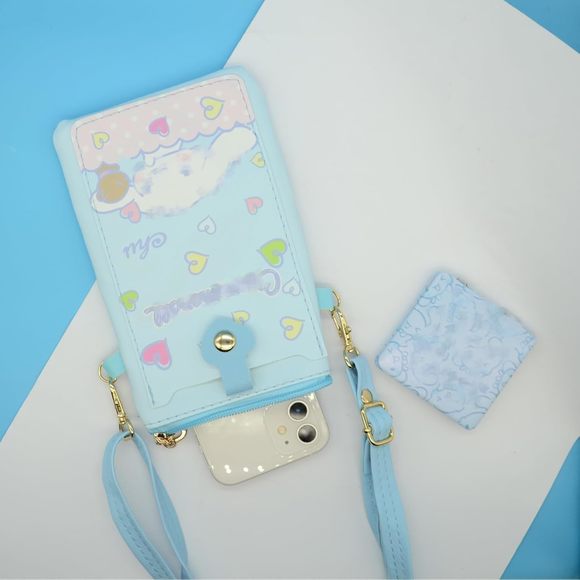 Kawaii Small Crossbody Cell Phone Purse, Cartoon Phone Bag, Wallet Shoulder V T - Picture 4 of 6